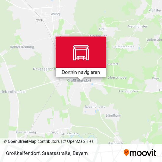Großhelfendorf, Staatsstraße Karte
