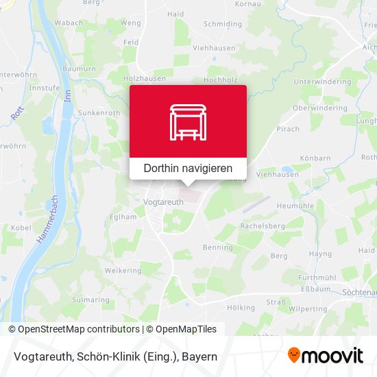 Vogtareuth, Schön-Klinik (Eing.) Karte