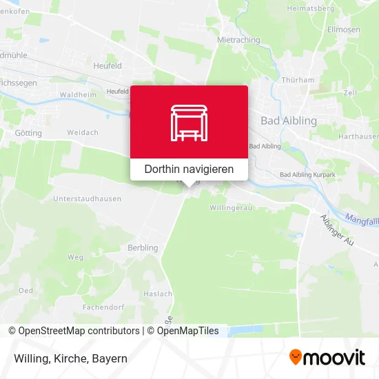 Willing, Kirche Karte
