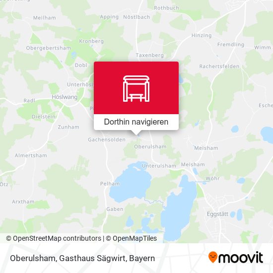 Oberulsham, Gasthaus Sägwirt Karte