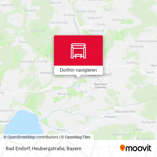 Bad Endorf, Heubergstraße Karte
