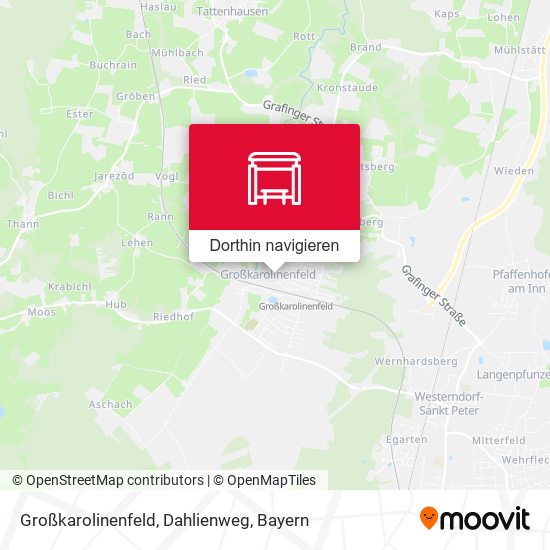 Großkarolinenfeld, Dahlienweg Karte