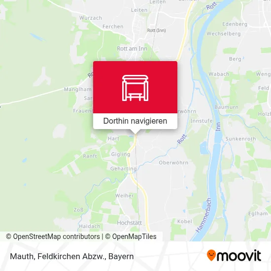 Mauth, Feldkirchen Abzw. Karte