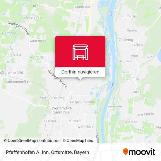 Pfaffenhofen A. Inn, Ortsmitte Karte