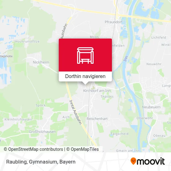 Raubling, Gymnasium Karte
