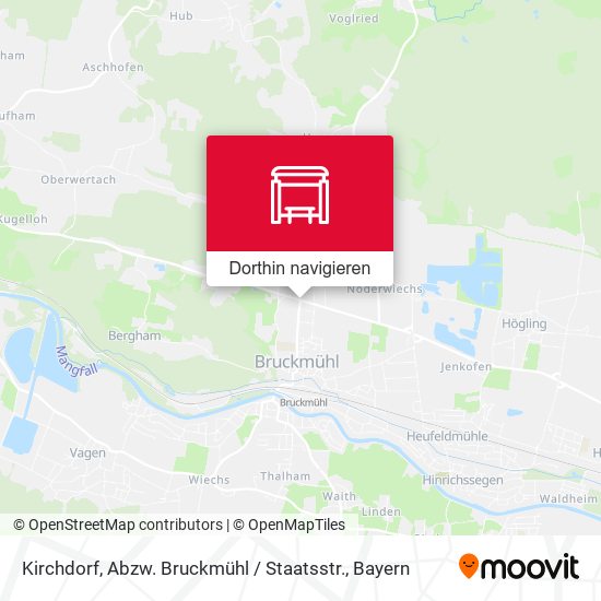 Kirchdorf, Abzw. Bruckmühl / Staatsstr. Karte