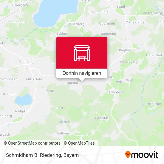 Schmidham B. Riedering Karte