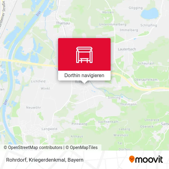 Rohrdorf, Kriegerdenkmal Karte