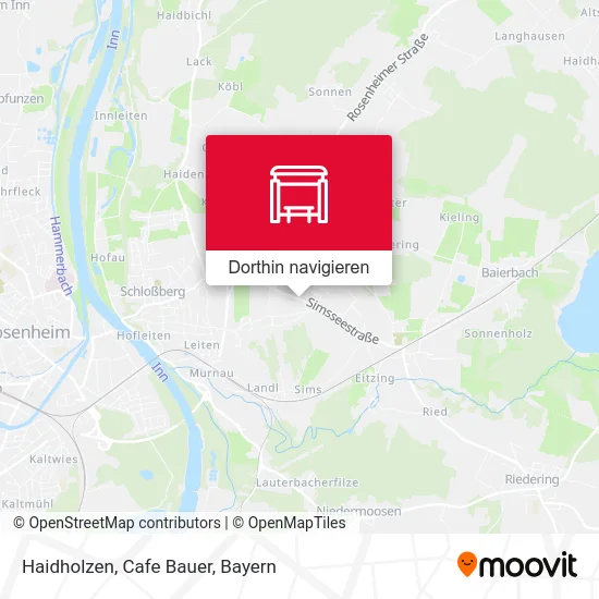 Haidholzen, Cafe Bauer Karte