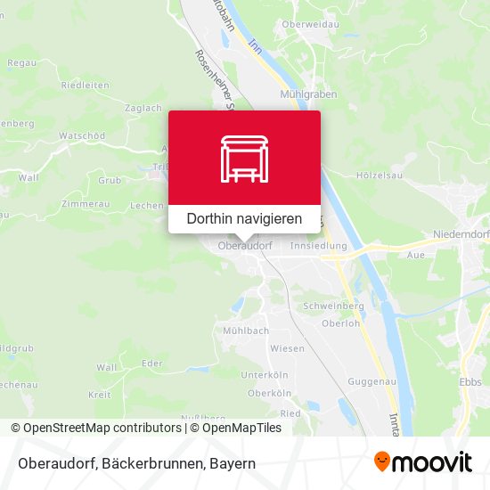 Oberaudorf, Bäckerbrunnen Karte