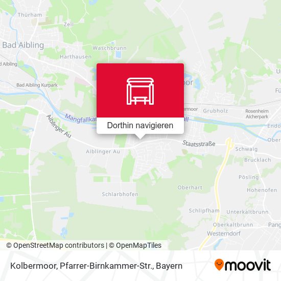 Kolbermoor, Pfarrer-Birnkammer-Str. Karte