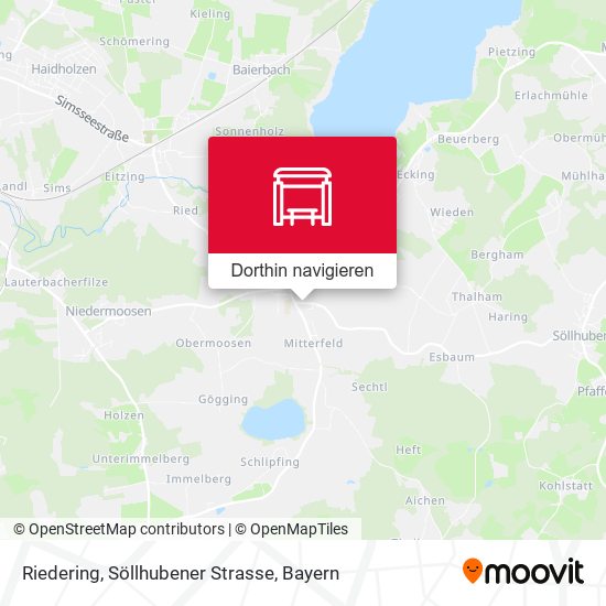 Riedering, Söllhubener Strasse Karte