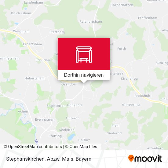 Stephanskirchen, Abzw. Mais Karte
