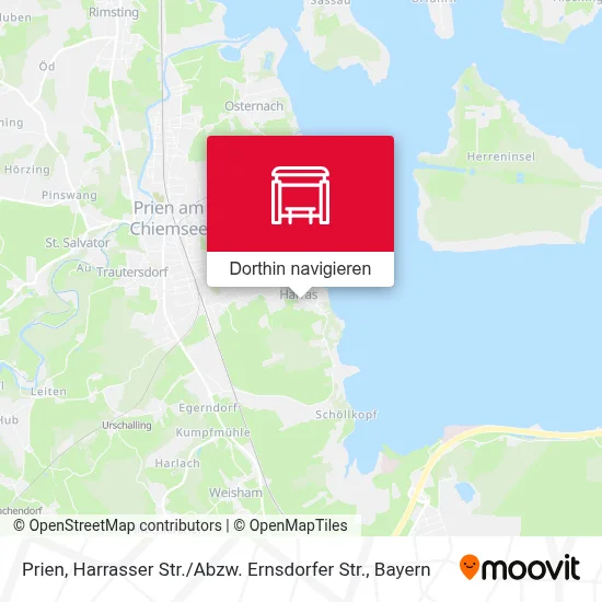 Prien, Harrasser Str. / Abzw. Ernsdorfer Str. Karte