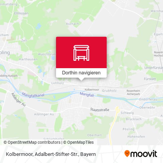 Kolbermoor, Adalbert-Stifter-Str. Karte