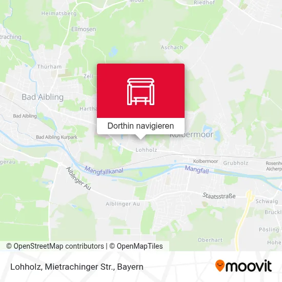 Lohholz, Mietrachinger Str. Karte