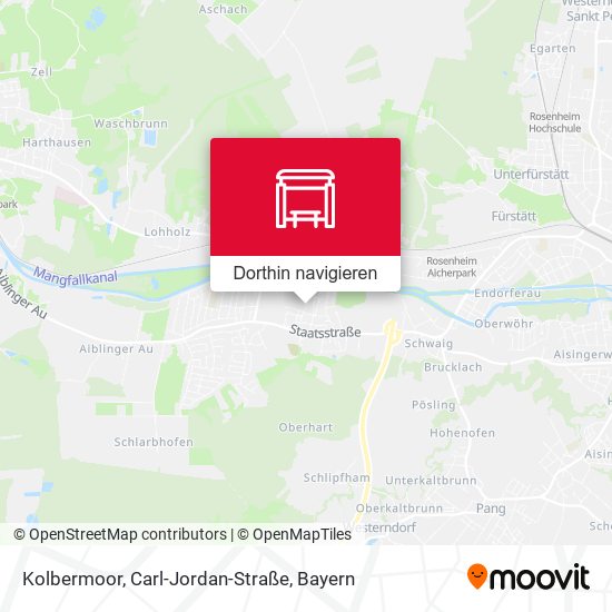 Kolbermoor, Carl-Jordan-Straße Karte