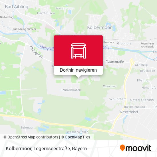 Kolbermoor, Tegernseestraße Karte