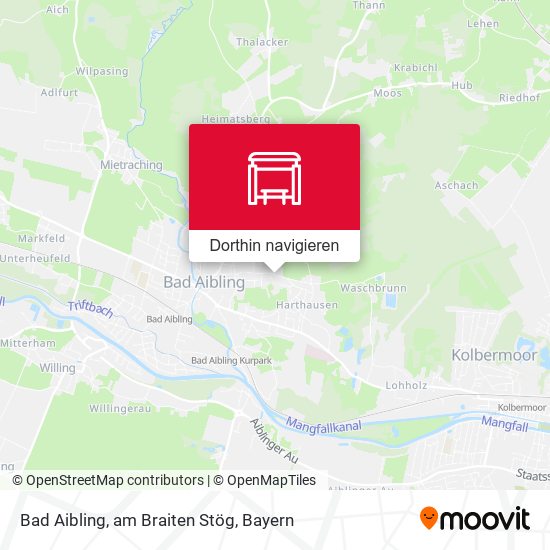 Bad Aibling, am Braiten Stög Karte