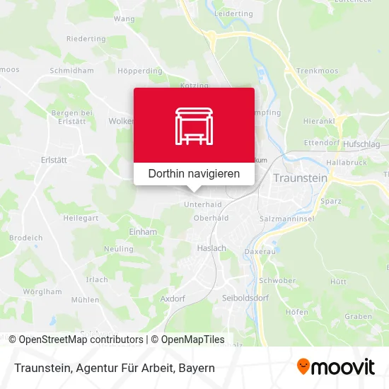 Traunstein, Agentur Für Arbeit Karte