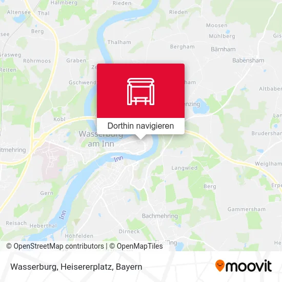 Wasserburg, Heisererplatz Karte