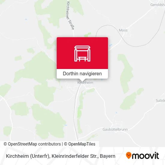 Kirchheim (Unterfr), Kleinrinderfelder Str. Karte