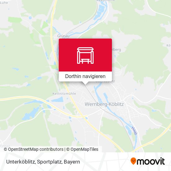 Unterköblitz, Sportplatz Karte