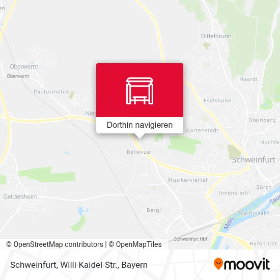 Schweinfurt, Willi-Kaidel-Str. Karte