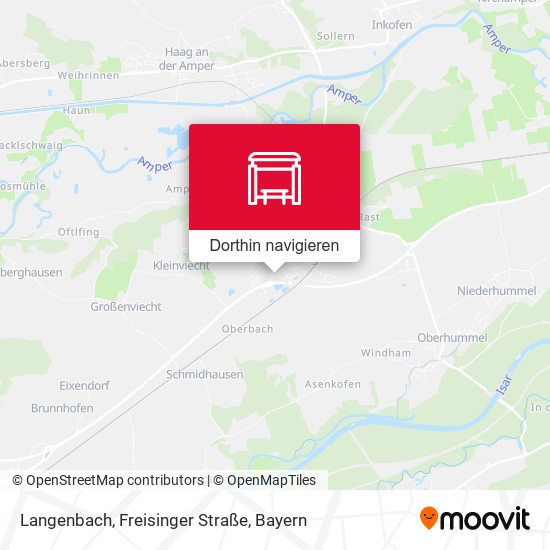 Langenbach, Freisinger Straße Karte
