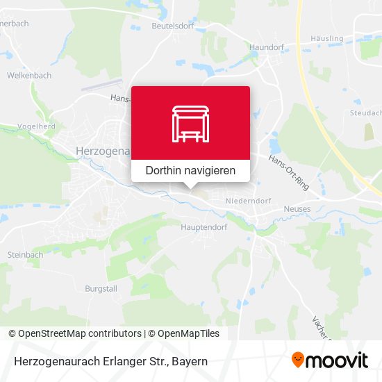 Herzogenaurach Erlanger Str. Karte