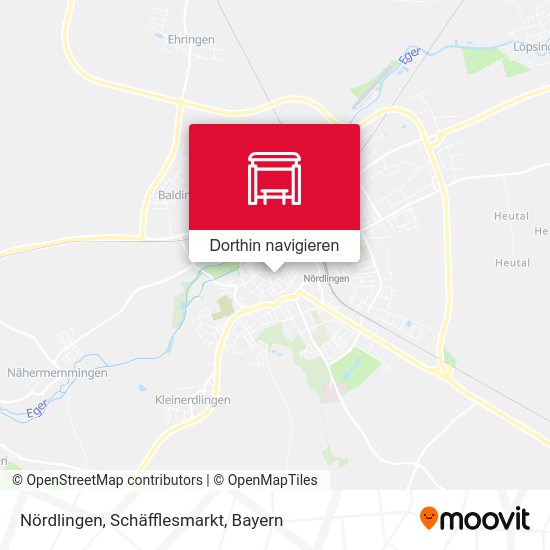 Nördlingen, Schäfflesmarkt Karte