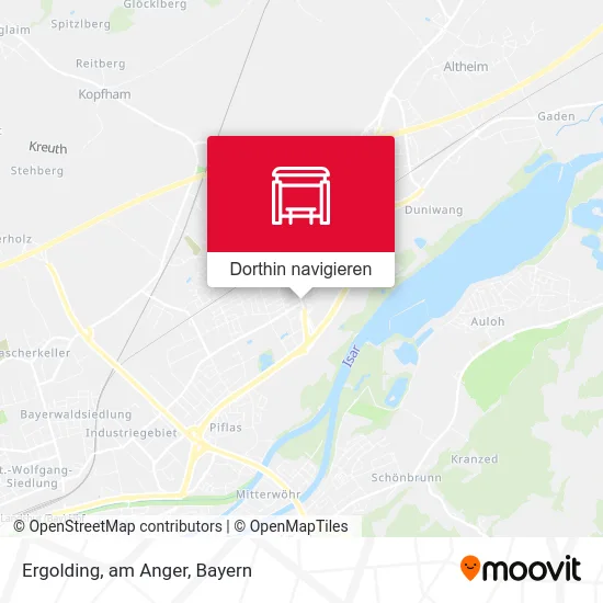 Ergolding, am Anger Karte