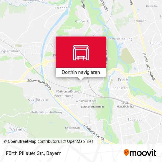 Fürth Pillauer Str. Karte