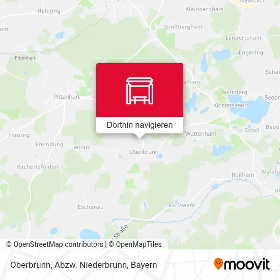 Oberbrunn, Abzw. Niederbrunn Karte