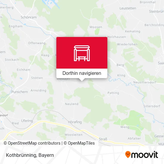 Kothbrünning Karte
