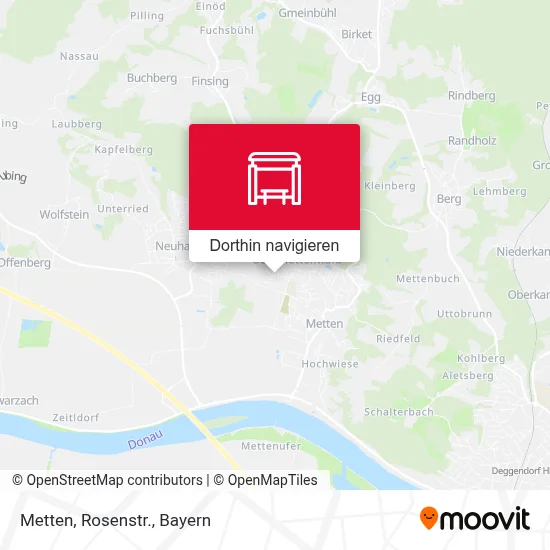 Metten, Rosenstr. Karte