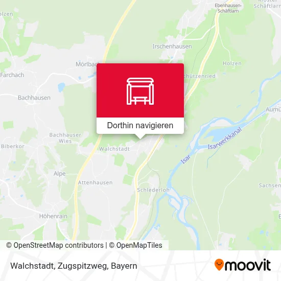 Walchstadt, Zugspitzweg Karte