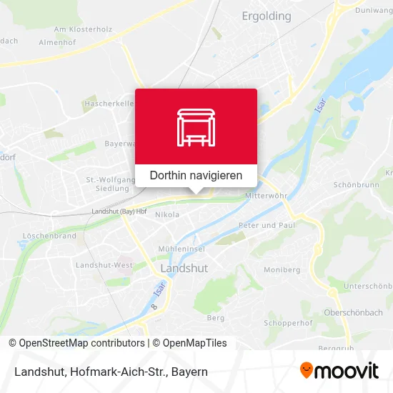 Landshut, Hofmark-Aich-Str. Karte