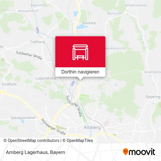 Amberg Lagerhaus Karte