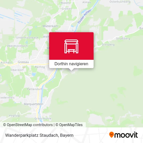 Wanderparkplatz Staudach Karte