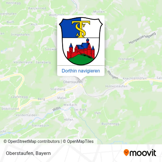 Oberstaufen Karte