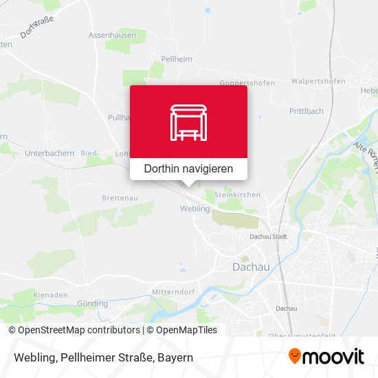 Webling, Pellheimer Straße Karte