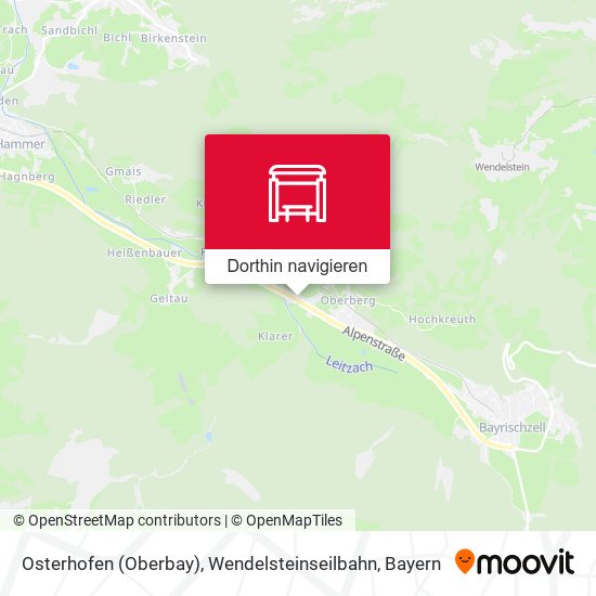Osterhofen (Oberbay), Wendelsteinseilbahn Karte