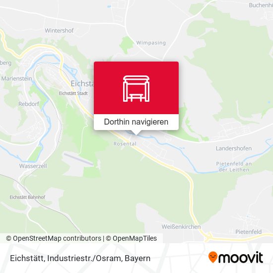 Eichstätt, Industriestr./Osram Karte