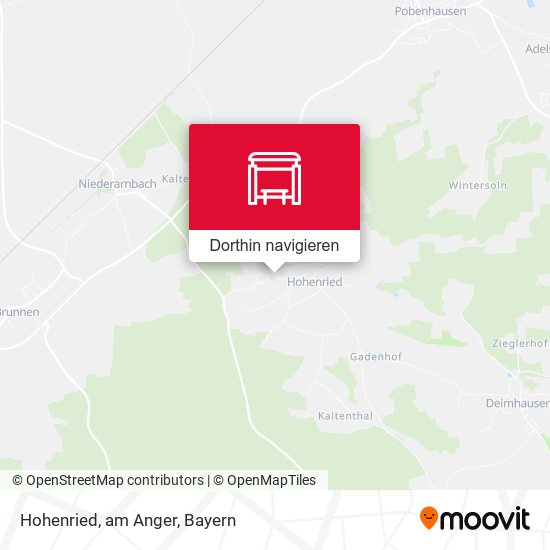 Hohenried, am Anger Karte