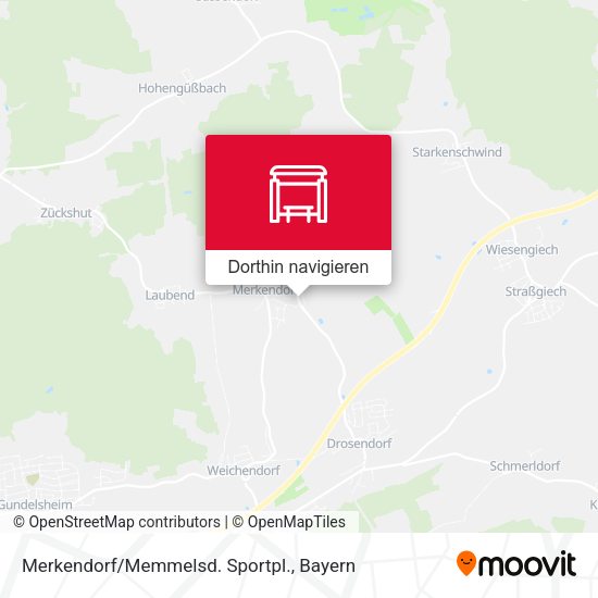 Merkendorf/Memmelsd. Sportpl. Karte