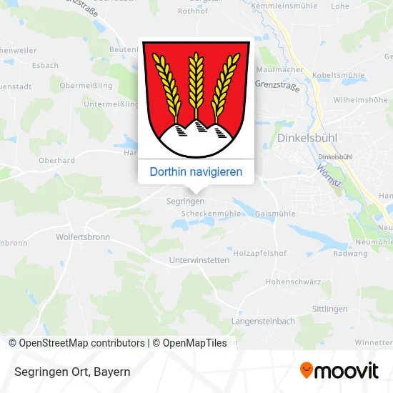 Segringen Ort Karte
