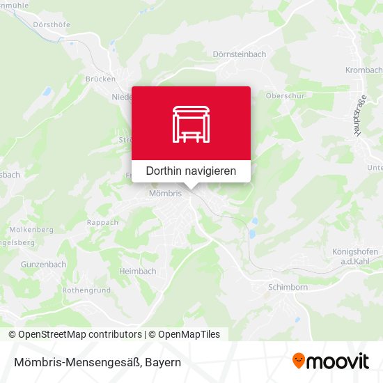 Mömbris-Mensengesäß Karte