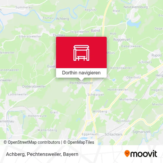 Achberg, Pechtensweiler Karte