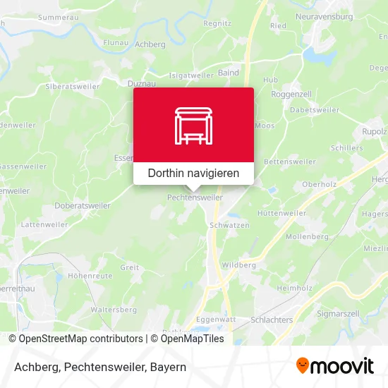 Achberg, Pechtensweiler Karte